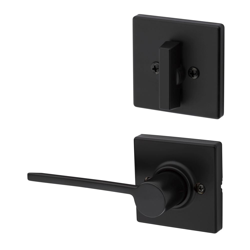 KWIKSET Kwikset 966LRLSQTRH-514.UNIV Ladera Lever Trim Matte Black
