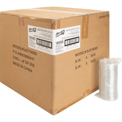 GENUINE JOE Genuine Joe GJO19065 Clear Portion Cup Lids 50 Count