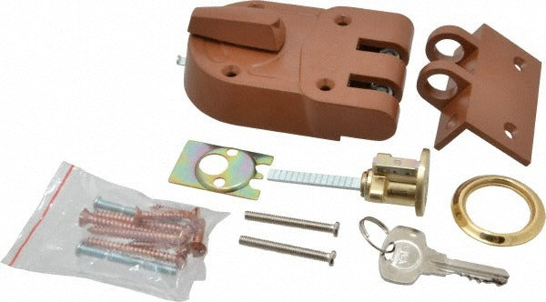 YALE Yale 197 Jimmy Proof Rim Deadbolt Brass Lacquer