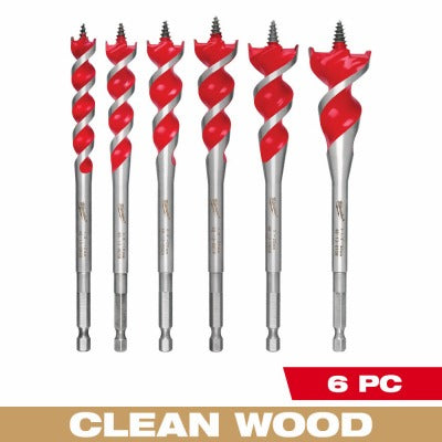 MILWAUKEE Milwaukee 48-13-0600 Speed Feed Wood Bit Set 6.5in 6PC