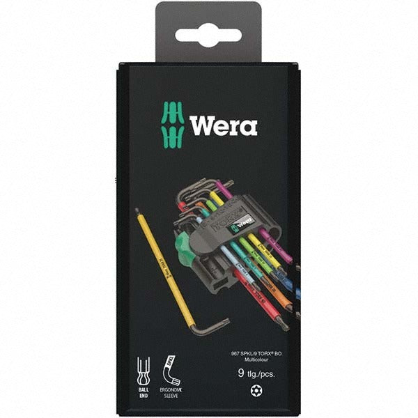 WERA Wera 05073599001 Torx L-handle Key Set T8 to T30