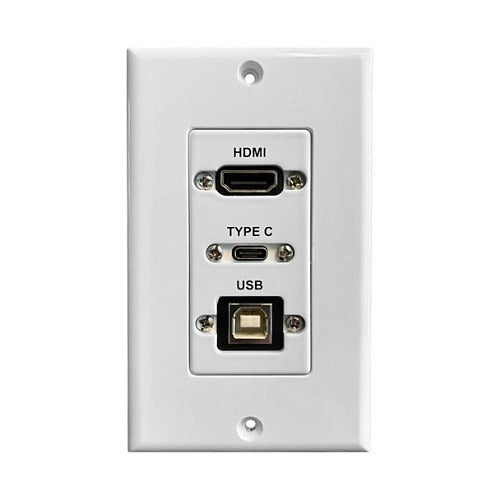 COMPREHENSIVE Comprehensive WPD-HD-UBC-AW Usb-c Pass-through Wall Plate