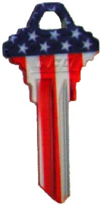 ILCO Kaba Ilco Corp SC1-US Flag Flag Key Blank Schlage
