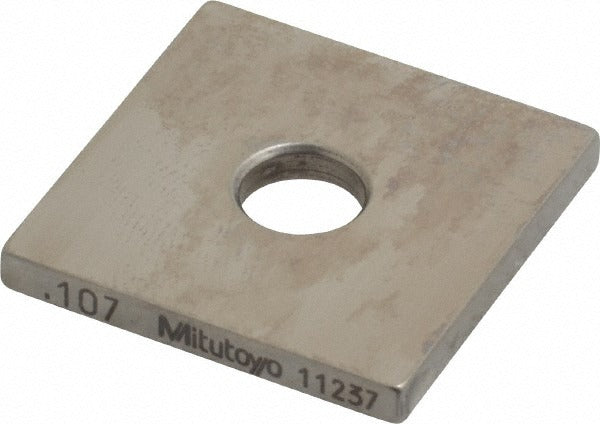 MITUTOYO Mitutoyo 614147-531 Square Steel Gage Block 0.107 in