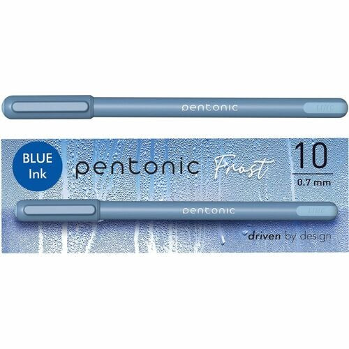 PENTONIC Pentonic PNTPEN13085 Ballpoint Pen 0.7mm Blue Emerald 10pk
