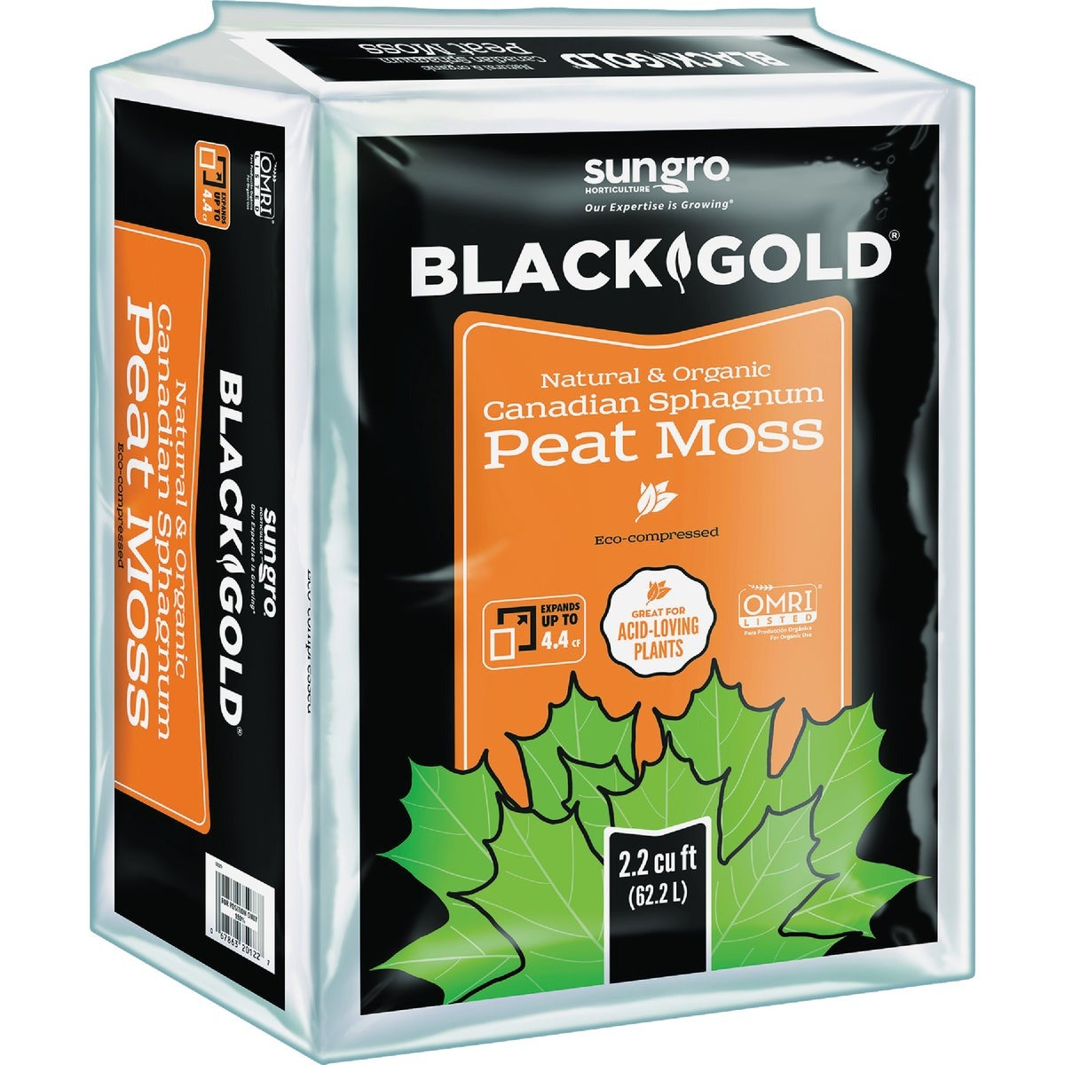 BLACK GOLD Black Gold 1110125.CFC002.2P Peat Moss 2.2 Cu Ft