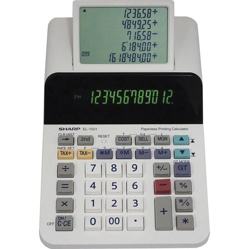 SHARP Sharp SHREL1501 Paperless 12-digit Desktop Calculator