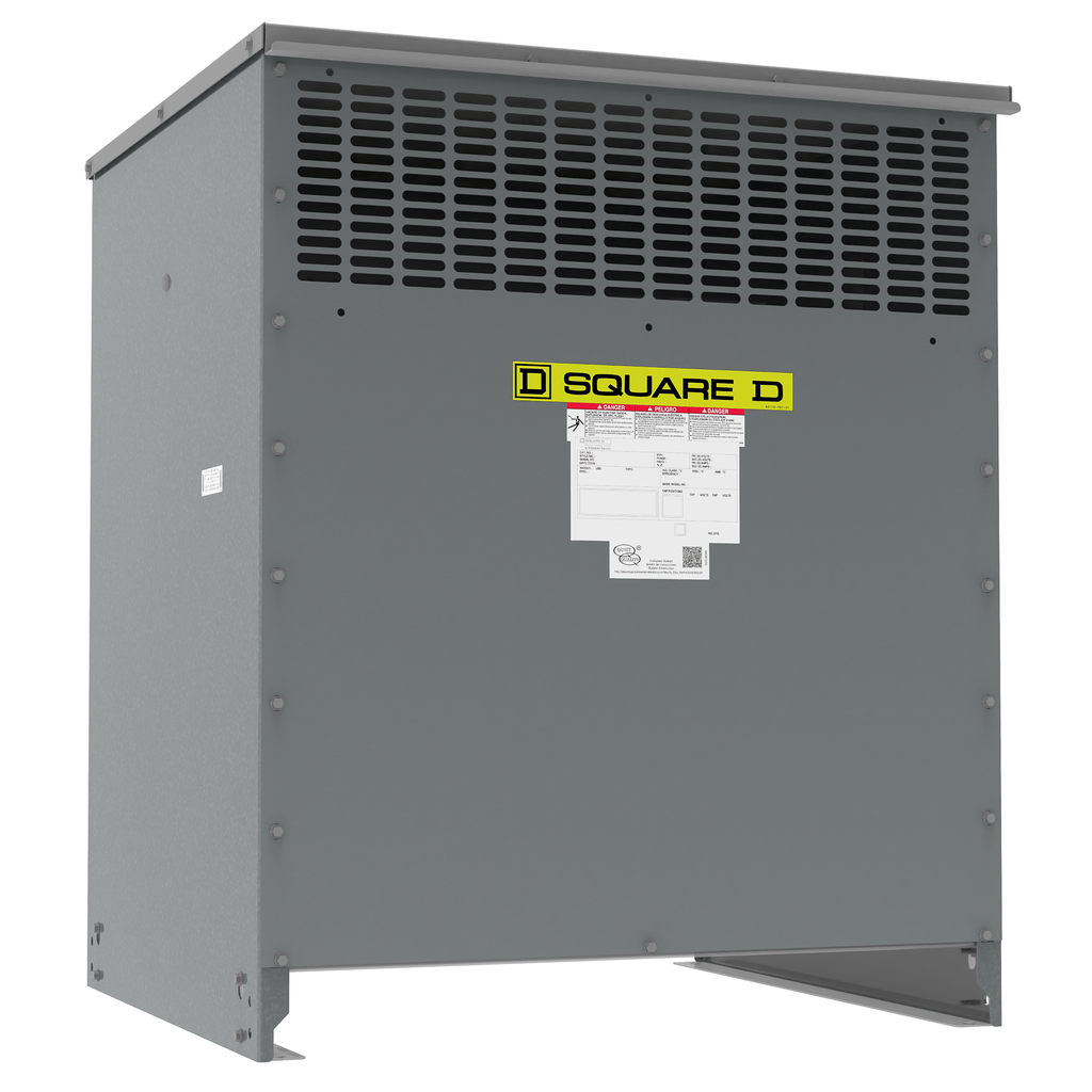 Square D EXN150T3H Transformer, dry type, 150kVA, 480V delta primary, 208Y/120V secondary