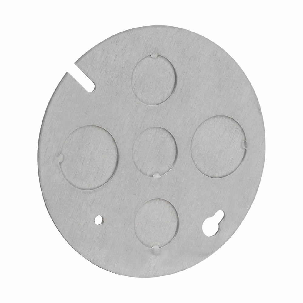 Crouse-Hinds TP648 Concrete Box Plate, No Stud, (3) 1/2, (2) 3/4, Steel