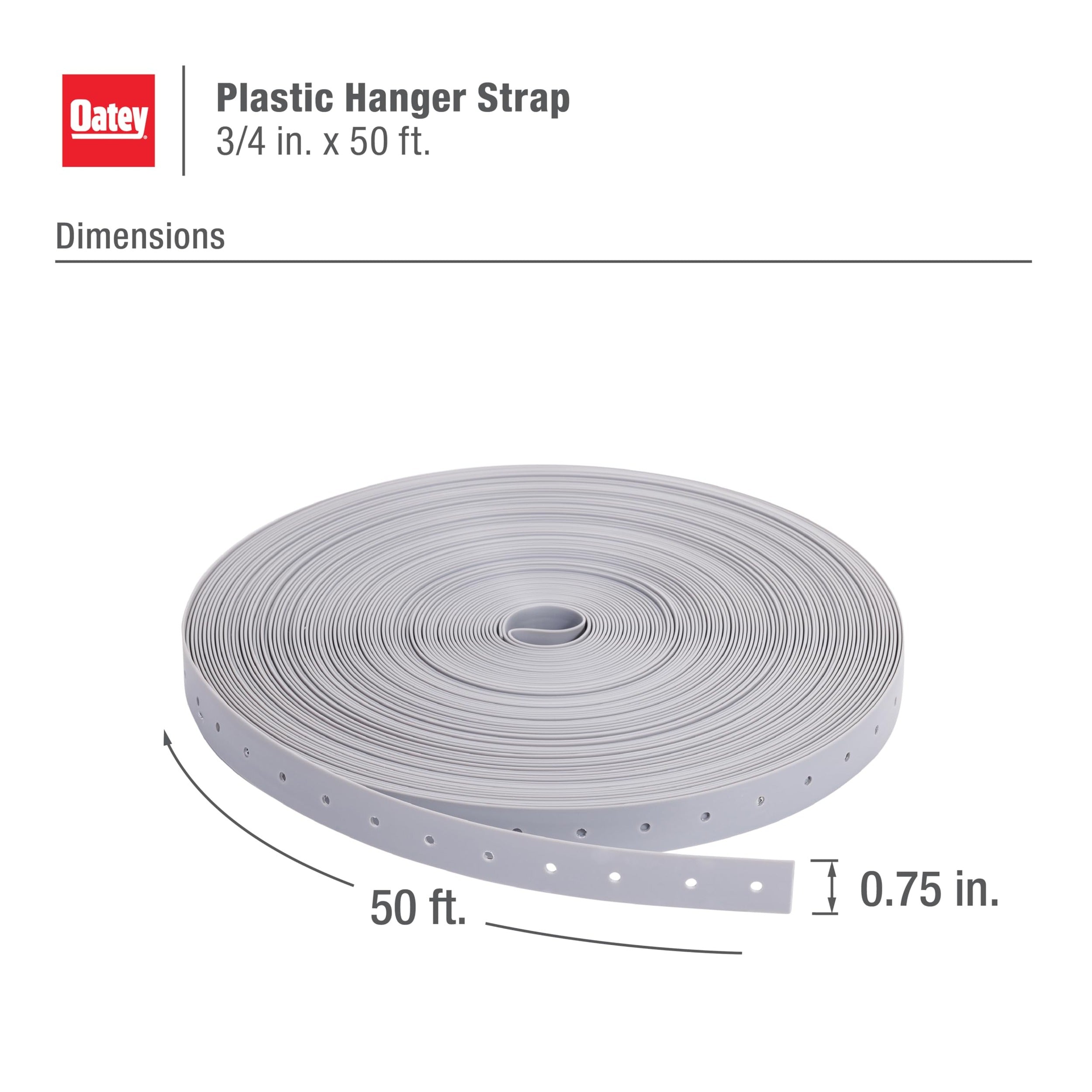 OATEY Oatey 33926 Plastic Pipe Securing Strap 0.75 in X 50 Ft