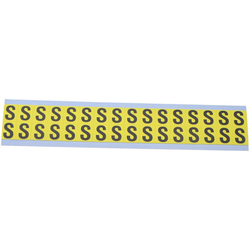STRANCO Stranco SB3-S Letter Label S Vinyl Removable Adhesive