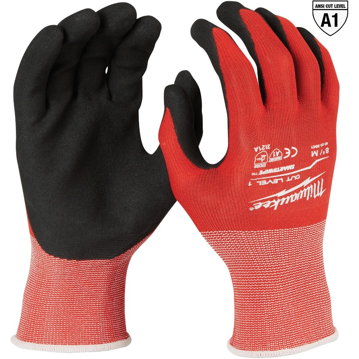 MILWAUKEE Milwaukee 48-22-8901 Cut Level 1 Dipped Gloves