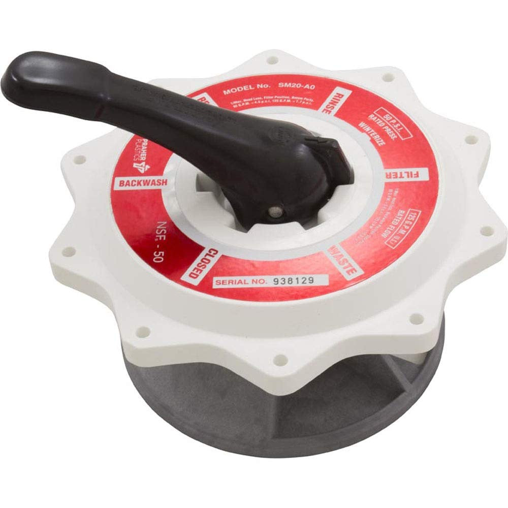 PRAHER Praher E-50-S2 Top Mount Valve Assembly 2 Inch White