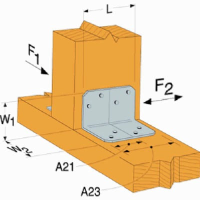 SIMPSON STRONG-TIE Simpson Strong Tie A21Z Angle Bracket Z-max Galvanized