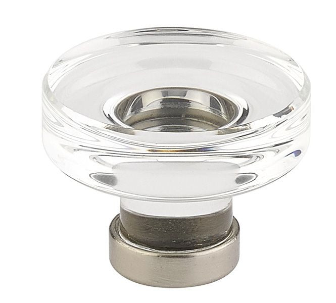 EMTEK Emtek 86569US15 Grayson Glass Cabinet Knob Satin Nickel