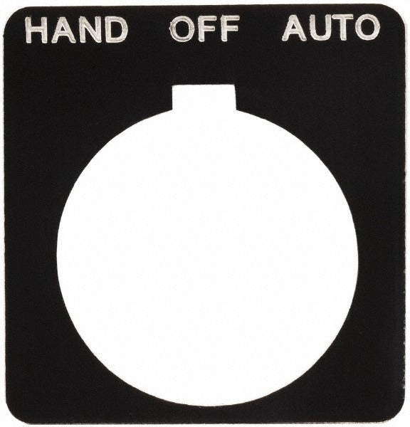 SCHNEIDER ELECTRIC Schneider Electric 9001KN260BP Legend Plate Hand-off-auto