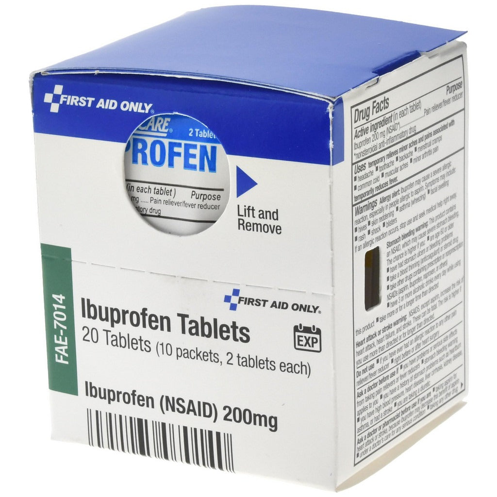 FIRST AID ONLY First Aid Only FAE-7014 Ibuprofen Pain Relief Tablet