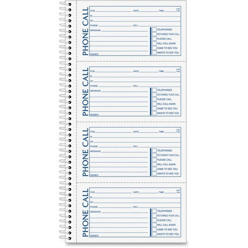 TOPS Tops TOP74620 Phone Message Book 400 Sets Carbonless