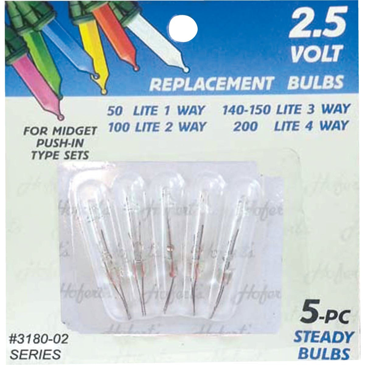 HOME IMPRESSIONS Home Impressions KT-2024-S15 2.5V Mini Bulbs 5 Pack