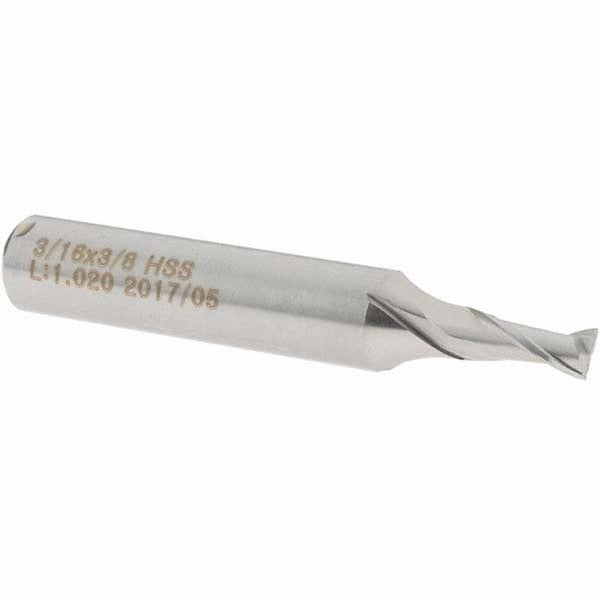 VALUE COLLECTION Value Collection 27641 Square End Mill 3/16 in 2 Flute Hss