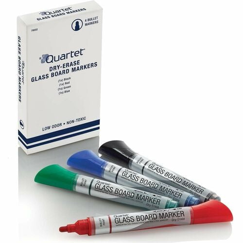 QUARTET Quartet QRT79552 Dry-erase Glass Markers Bullet Tip 4-pack