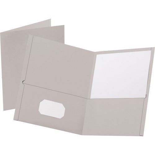 OXFORD Oxford OXF57505 2-pocket Letter Size Folder Gray Box of 25