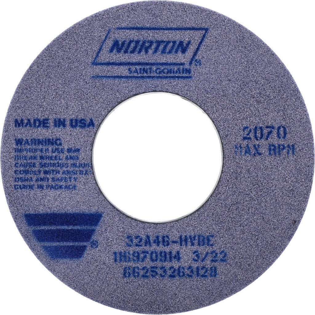 NORTON Norton 66253263128 Surface Grinding Wheel 12in 46 Grit