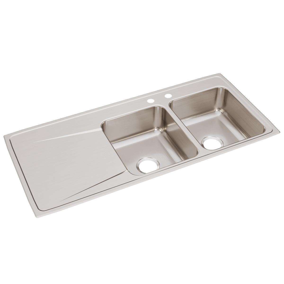 BSC PREFERRED Bsc Preferred ILR4822R2 Double Bowl Sink with Drainboard