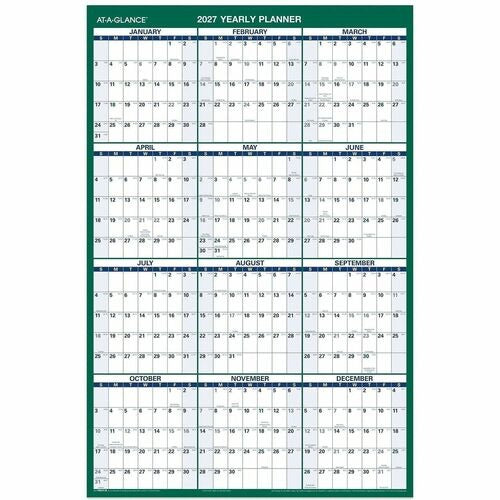 AT-A-GLANCE At-a-glance AAGPM21028 Erasable Wall Calendar 24x36