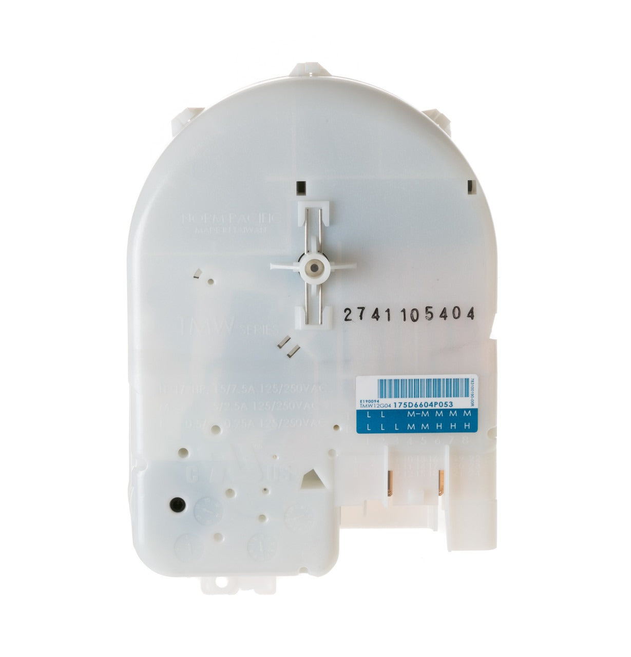 GE APPLIANCES Ge Appliances WH12X10527 Washing Machine Timer (3 H x 4 3/4 W x 7 1/4 D) Replacement MPN 175D6604P053