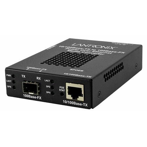 LANTRONIX Transition Networks SPOEB1040-105-AR Poe to Sfp Media Converter
