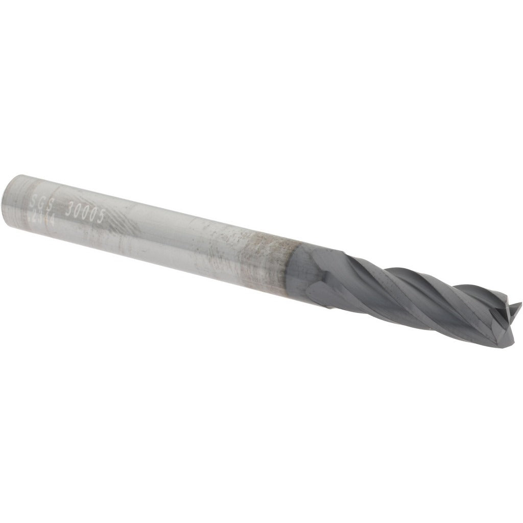 KYOCERA SGS PRECISION TOOLS Sgs 30005 Square End Mill 15/64 in 4 Flute Solid Carbide