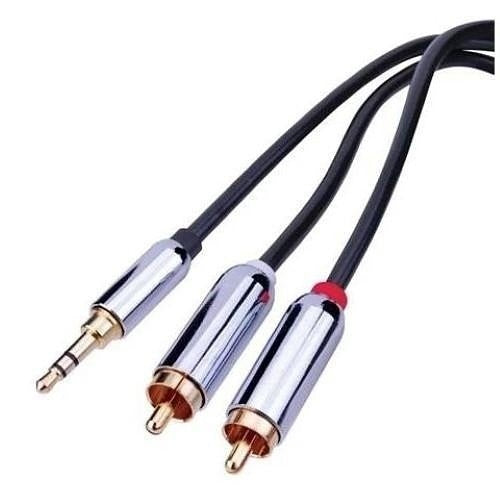 VANCO Vanco PRCA35MM12 3.5mm to Dual Rca Cable 12ft