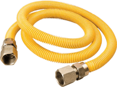 Mueller G012YE1011-18 Gas Appliance Connector, 1/2 x 18 Yellow Flexconnect