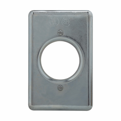 Crouse-Hinds DS35 Receptacle Cover 1-Gang Sheet Steel Surface Mount Plug Cover