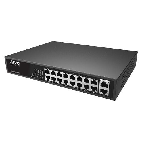 AVYCON Avycon AVN-E16-2P16W250 16+2 Port Poe Network Switch