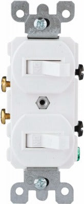 LEVITON Leviton Mfg Co R62-05224-2WS White Duplex Switch 15A