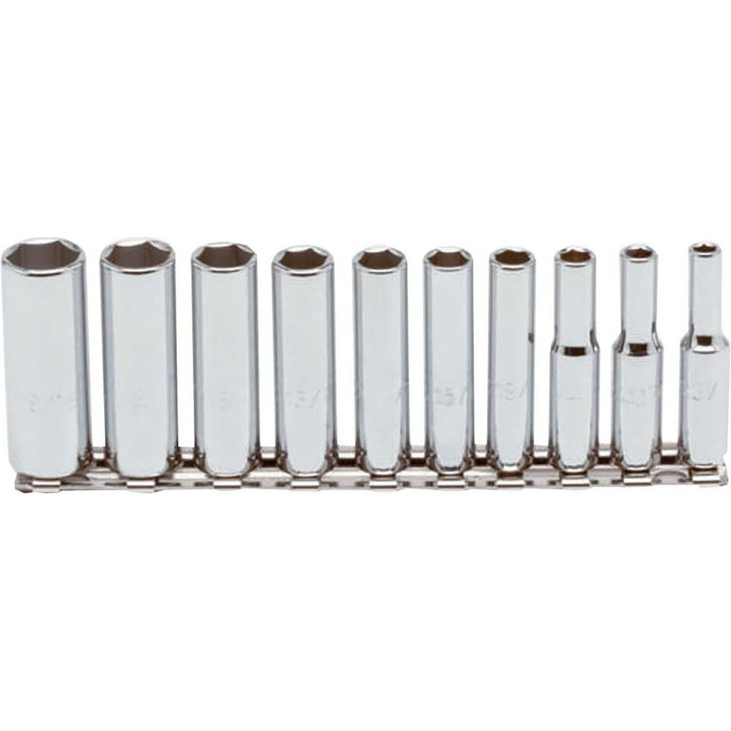 PROTO Proto J47102 Deep Socket Set 10 Pc 1/4 in Drive