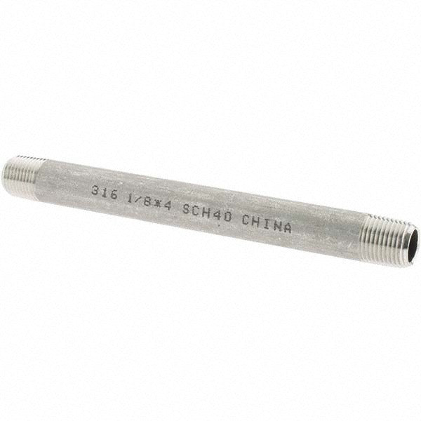 VALUE COLLECTION Value Collection 6BN1/8*4 Ss Pipe Nipple 1/8 in Grade 316