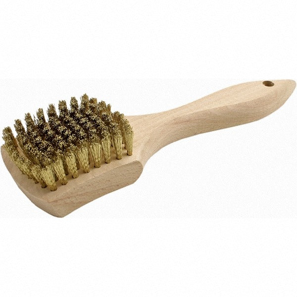BRUSH RESEARCH MFG Brush Research Mfg. B61 Brass Scratch Brush 9 Rows 10 Columns