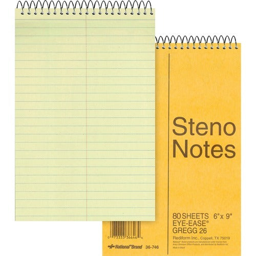 REDIFORM Rediform RED36746 Steno Notebook 80 Sheets Gregg Ruled