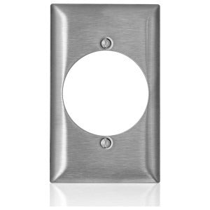 LEVITON Leviton SL723 1-Gang C-Series Single 2.15 inches Diameter Opening Wallplate Standard Size