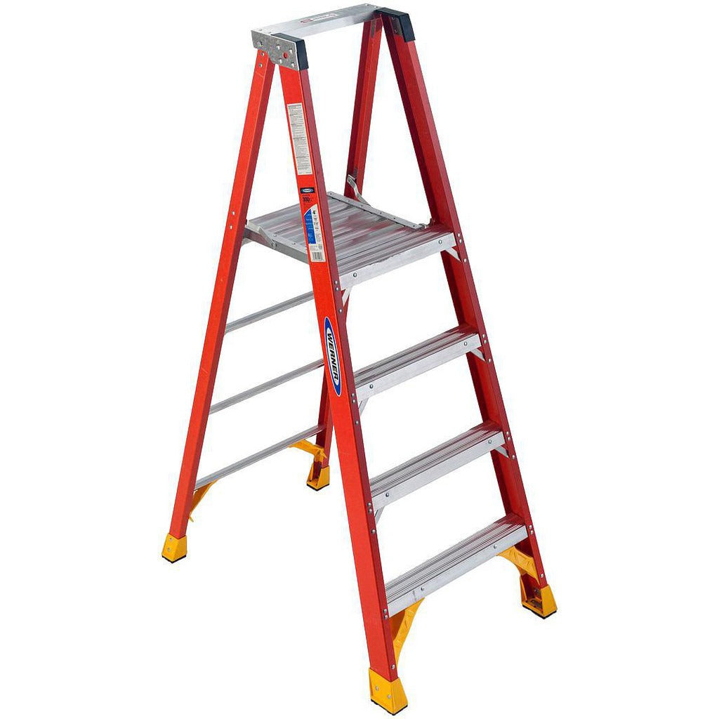 WERNER Werner P6204 Fiberglass Step Ladder Type Ia 6 Foot