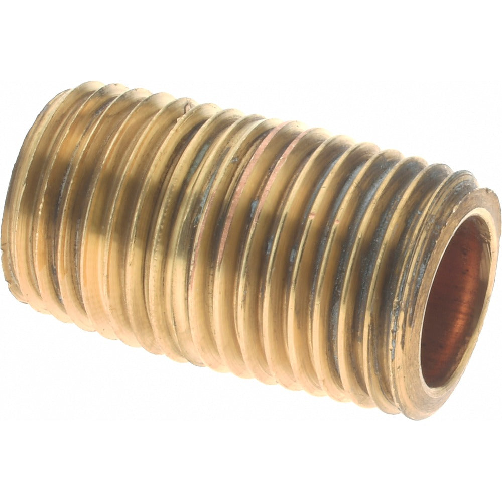 MERIT BRASS Merit Brass 2004-001BSPT Brass Pipe Nipple 1/4 Bspt
