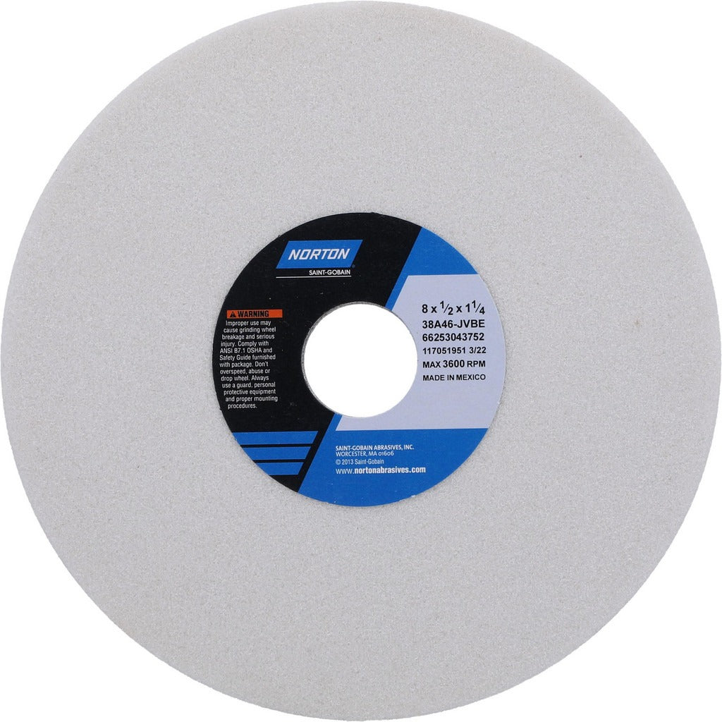 NORTON Norton 66253043752 Surface Grinding Wheel 8in 46 Grit