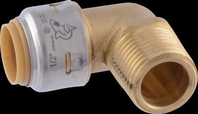 SHARKBITE Sharkbite U280LFA 1/2 Inch Mip Push Fit Elbow Lead Free 6 Pack