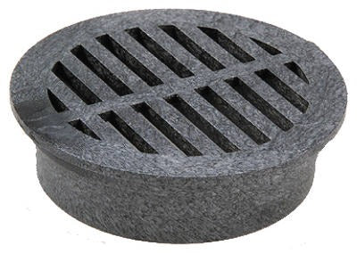NDS Nds 40 6 Inch Black Round Drain Grate Uv Resistant