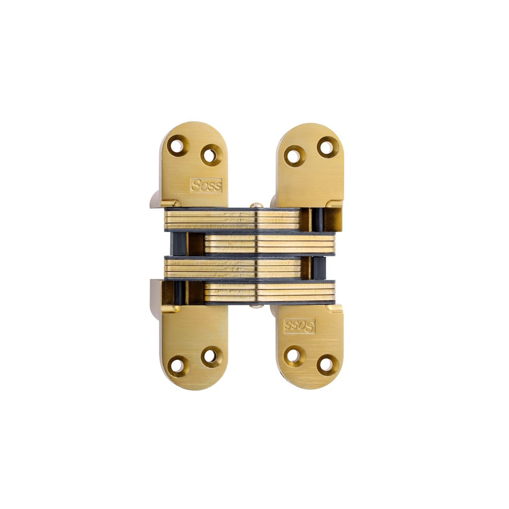 SOSS Soss 220US4 Heavy Duty Invisible Hinge Satin Brass