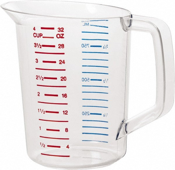 RUBBERMAID Rubbermaid FG321600CLR Polycarbonate Measuring Cup 1 Qt