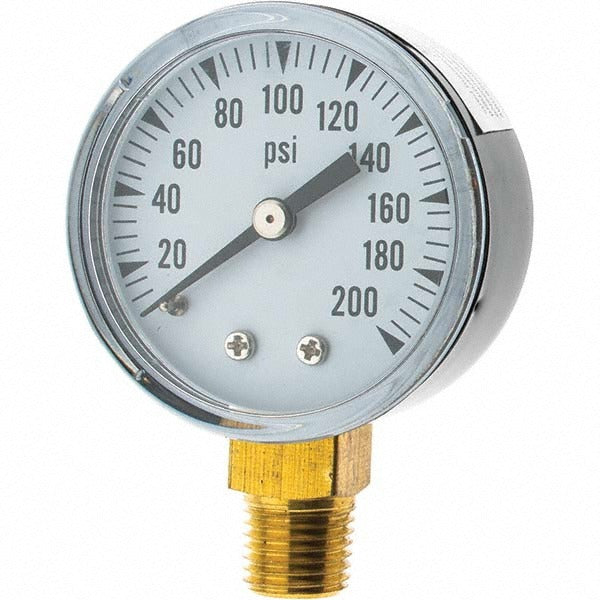 VALUE COLLECTION Value Collection 729275 Pressure Gauge 2 in 0-200 Psi Npt